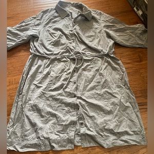 Old Navy 22 Shirt Dress With Pockets Gray Chambray